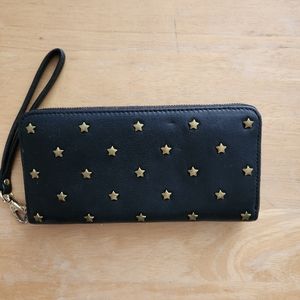Fossil star studded long wallet